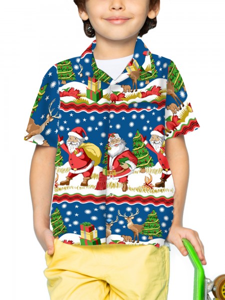 Funky Kinderhemd | Hawaiihemd | Kinder | 2 - 14 Jahre | Borderprint | Mehrere Farben