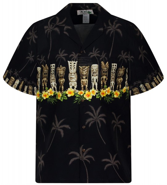 KY‘s | Original Hawaiihemd | Herren | S - 8XL | Totem Blüten Traditionell | Mehrere Farbvarianten