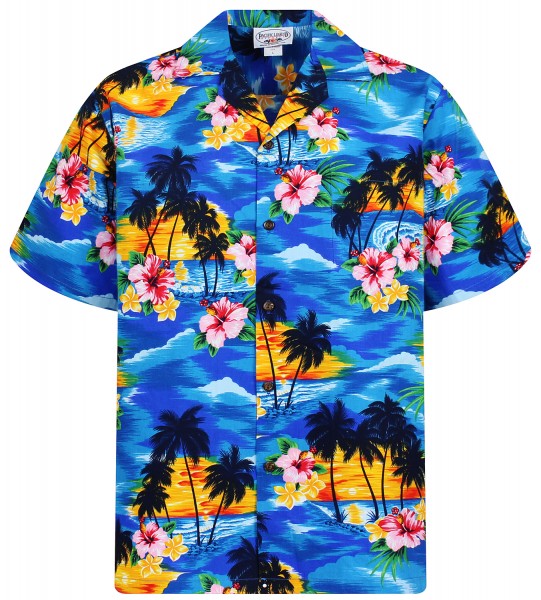 Pacific Legend | Original Hawaiihemd | Herren | S - 4XL | Blüten Palmen | Mehrere Farbvarianten