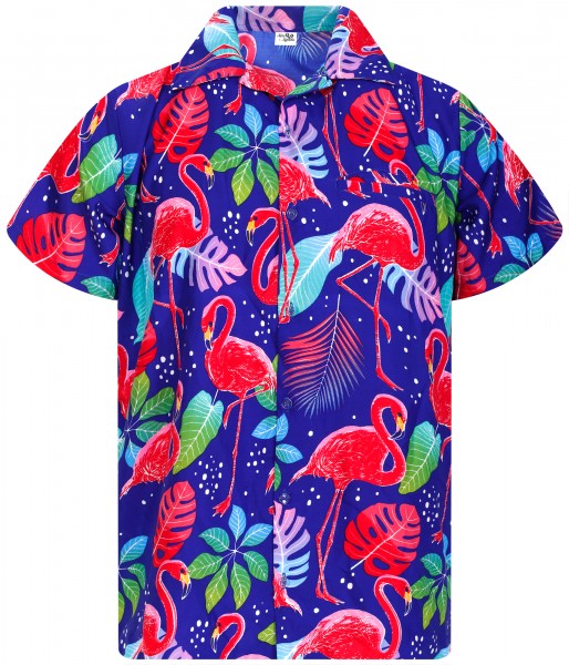 Funky Hawaiihemd Funky Flamingos XS-6XL Palmen verschiedene Farben