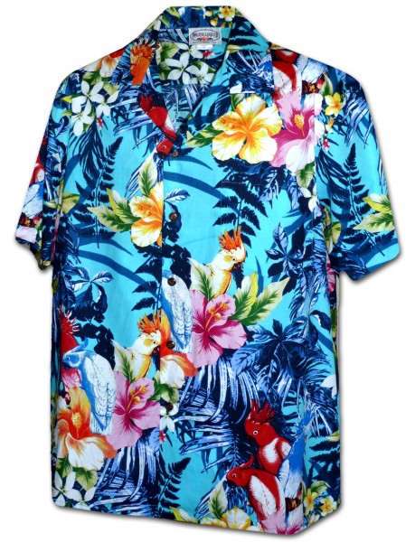 Pacific Legend | Original Hawaiihemd | Herren | S - 4XL | Flower Power | Blau