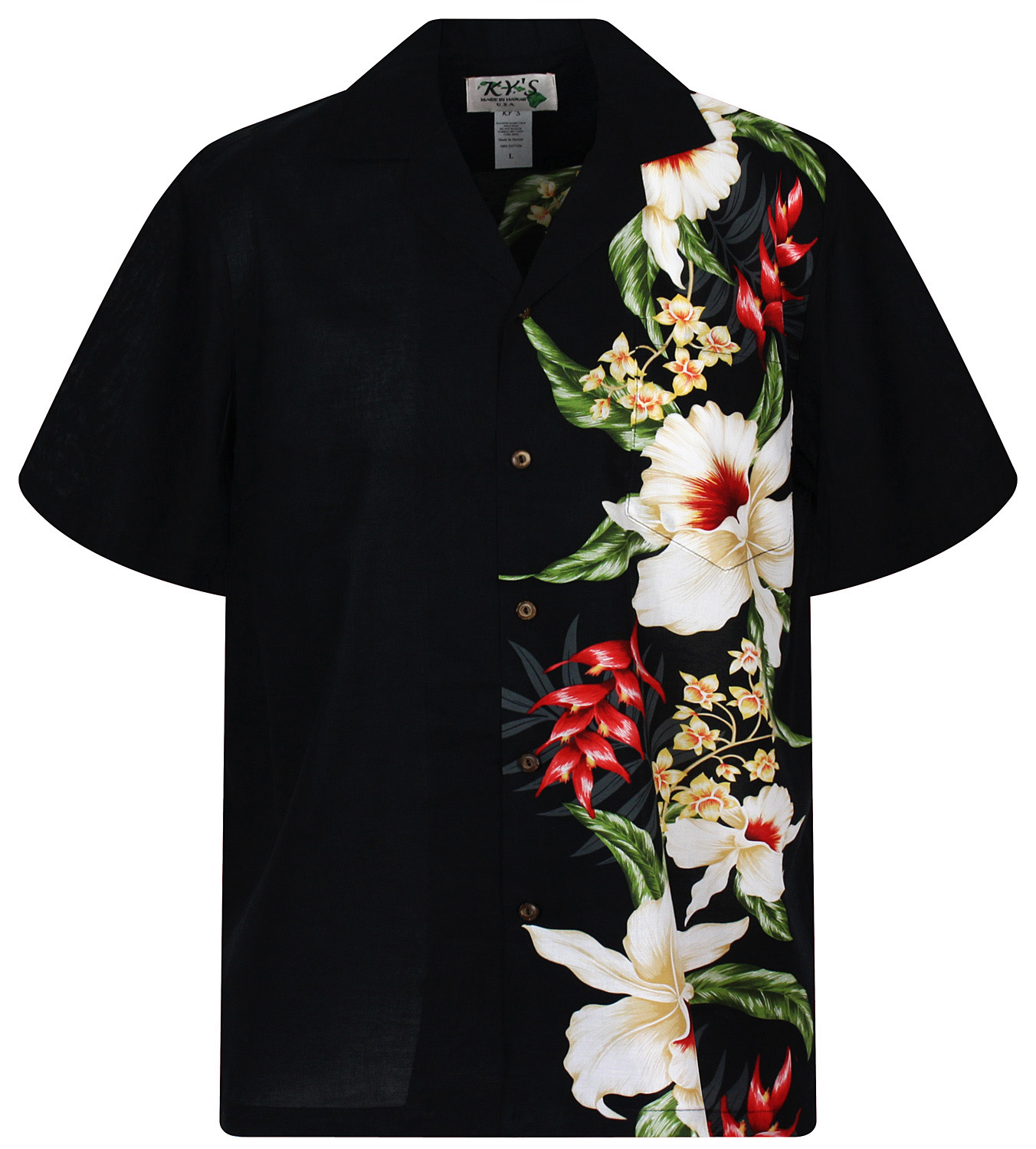 Herren Hawaiihemd Kurzarm – 100% Baumwolle, Blumenmuster, Lässig Slim Fit In S-XXL