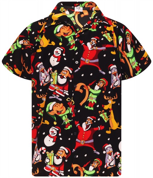 Funky Hawaiihemd Weihnachten Written Santa, 2 Farben