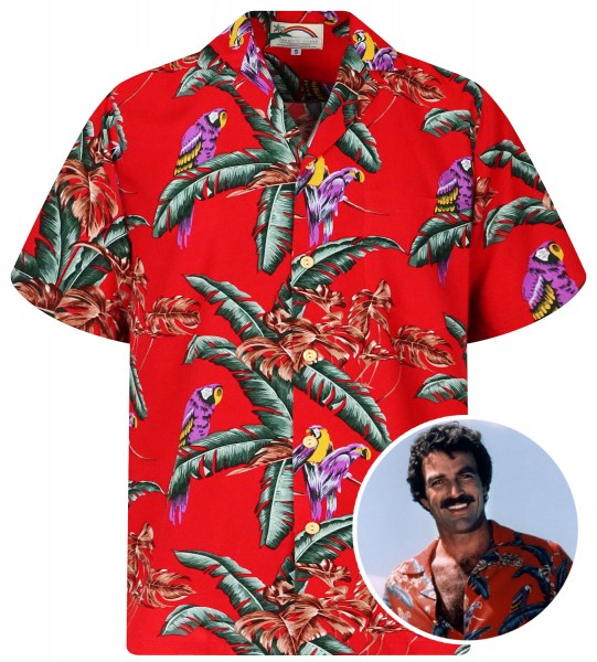 Original Hawaiihemd, Tom Selleck Rot